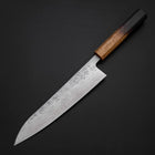 Gyuto Sweden Stainless Steel Nashiji Washi Damascus Yaki Urushi Handle 210mm (8.3”)-[Musashi]-[Japanese-Kitchen-Knives]