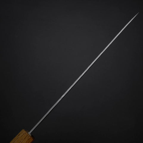 Gyuto Sweden Stainless Steel Nashiji Washi Damascus Yaki Urushi Handle 210mm-[Musashi]-[Japanese-Kitchen-Knives]