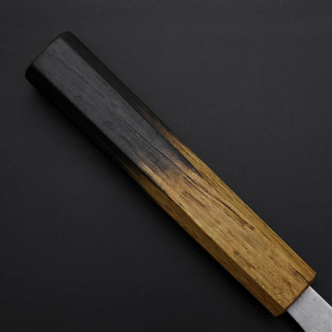 Gyuto Sweden Stainless Steel Nashiji Washi Damascus Yaki Urushi Handle 210mm-[Musashi]-[Japanese-Kitchen-Knives]