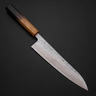 Gyuto Sweden Stainless Steel Nashiji Washi Damascus Yaki Urushi Handle 210mm-[Musashi]-[Japanese-Kitchen-Knives]