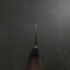 Gyuto V-Toku 2 Kurouchi Damascus Buffalo Ebony Handle 185mm (7.3”) (7.3”)-[Musashi]-[Japanese-Kitchen-Knives]