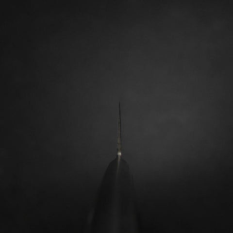 Gyuto VG-1 Polished Stainless Handle 210mm-[Musashi]-[Japanese-Kitchen-Knives]