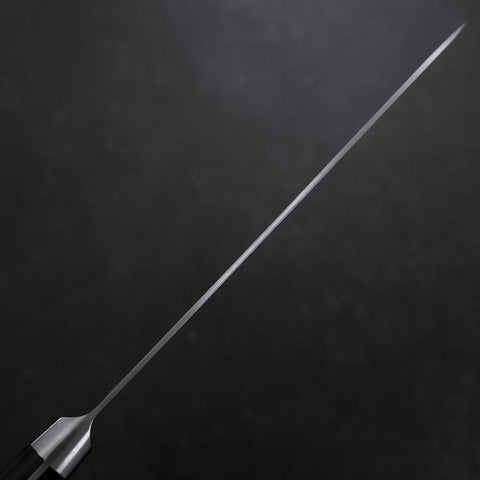 Gyuto VG-1 Polished Western Black Handle 180mm (Tsuba-ari) (7”)-[Musashi]-[Japanese-Kitchen-Knives]