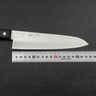 Gyuto VG-1 Polished Western Black Handle 180mm (Tsuba-nashi) (7”)-[Musashi]-[Japanese-Kitchen-Knives]