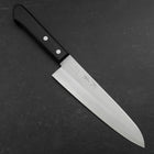 Gyuto VG-1 Polished Western Black Handle 180mm (Tsuba-nashi) (7”)-[Musashi]-[Japanese-Kitchen-Knives]