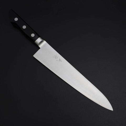 Gyuto VG-1 Polished Western Black Handle 210mm (8.3”)-[Musashi]-[Japanese-Kitchen-Knives]
