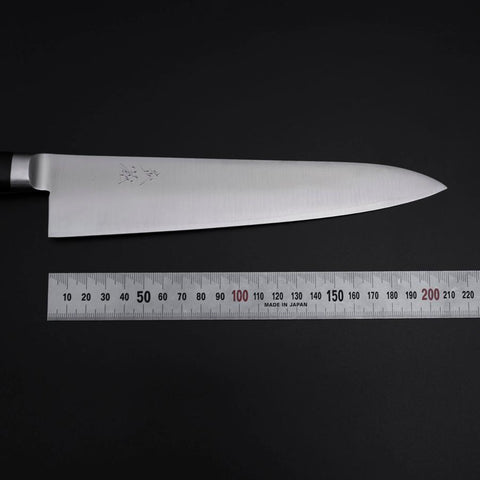 Gyuto VG-1 Polished Western Black Handle 210mm-[Musashi]-[Japanese-Kitchen-Knives]