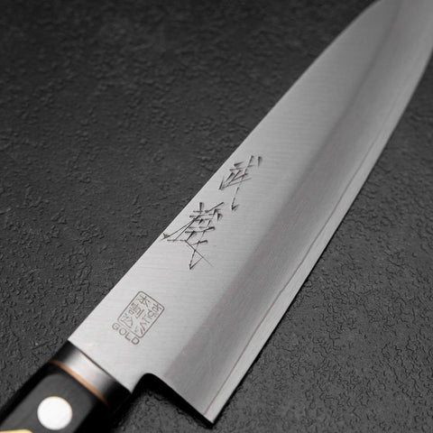 Gyuto VG-1 Polished Western Copper Inlay Handle 180mm (7”)-[Musashi]-[Japanese-Kitchen-Knives]