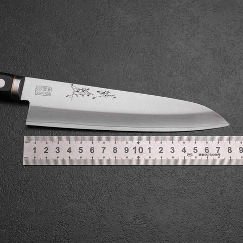Gyuto VG-1 Polished Western Copper Inlay Handle 180mm (7”)-[Musashi]-[Japanese-Kitchen-Knives]