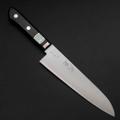 Gyuto VG-1 Polished Western Copper Inlay Handle 180mm (7”)-[Musashi]-[Japanese-Kitchen-Knives]