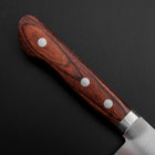 Gyuto VG-1 Polished Western Mahogany Handle 180mm-[Musashi]-[Japanese-Kitchen-Knives]
