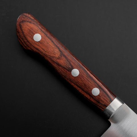Gyuto VG-1 Polished Western Mahogany Handle 180mm-[Musashi]-[Japanese-Kitchen-Knives]