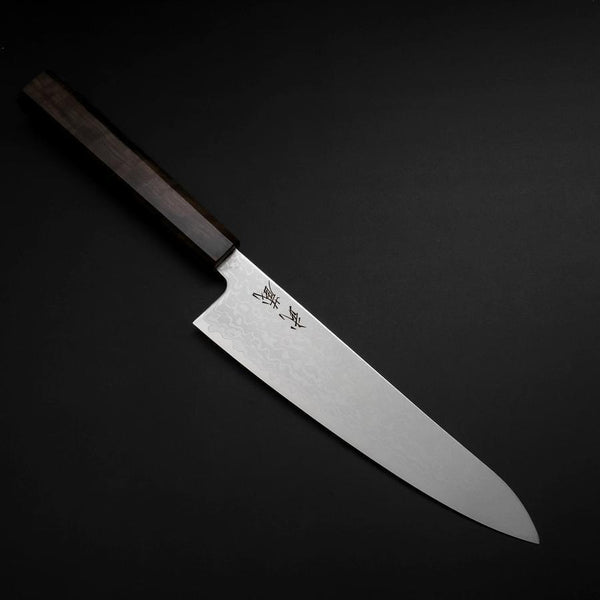 牛刀 VG-10 ダマスカス 黒檀柄 210mm – MUSASHI
