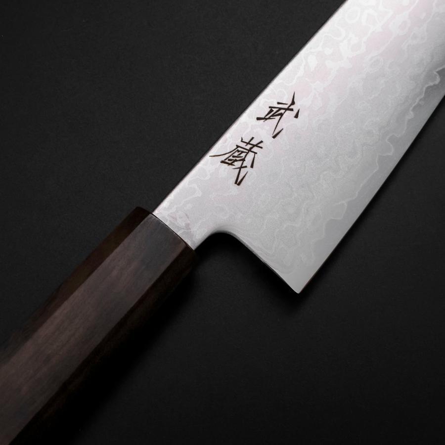 牛刀 VG-10 ダマスカス 黒檀柄 210mm – MUSASHI