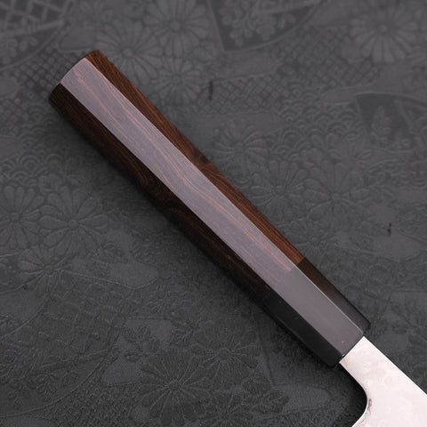 Gyuto VG-10 Damascus Black Buffalo Ebony Handle 210mm (8.3”)-[Musashi]-[Japanese-Kitchen-Knives]