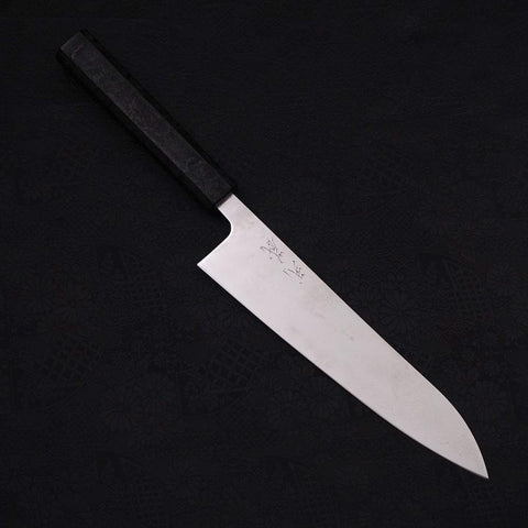 Gyuto VG-10 Damascus Black Ishime Urushi Handle 210mm (8.3”)-[Musashi]-[Japanese-Kitchen-Knives]