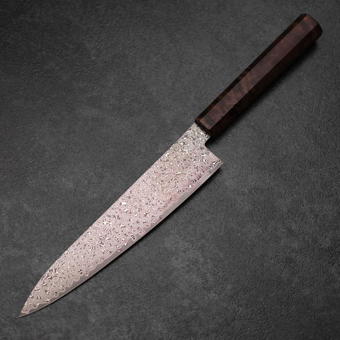 Gyuto VG-10 Damascus Brown Birch Handle 210mm-[Musashi]-[Japanese-Kitchen-Knives]
