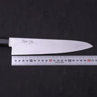 Gyuto VG-10 Damascus Buffalo Ebony Handle 210mm (8.3”)-[Musashi]-[Japanese-Kitchen-Knives]
