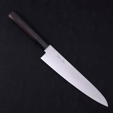 Gyuto VG-10 Damascus Buffalo Ebony Handle 210mm (8.3”)-[Musashi]-[Japanese-Kitchen-Knives]