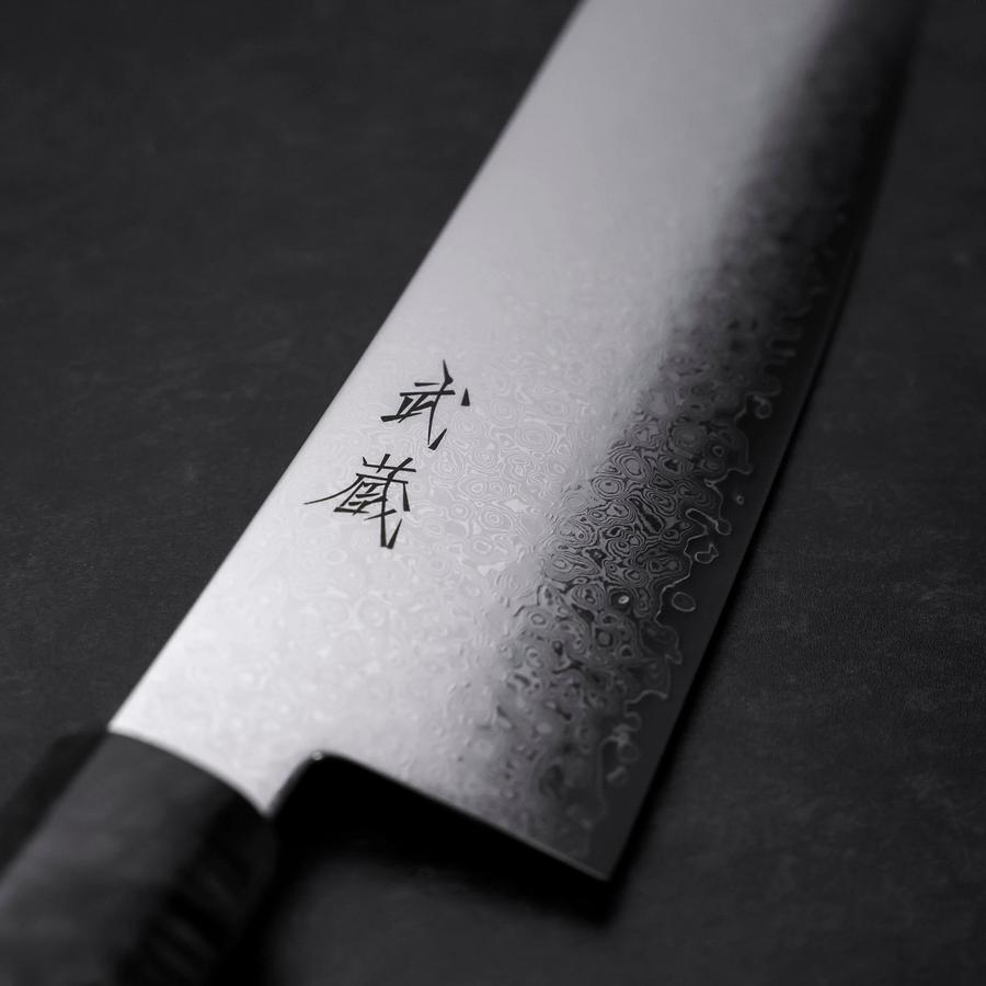 Gyuto VG-10 Damascus Gray Birch Handle 210mm (8.3”) – MUSASHI