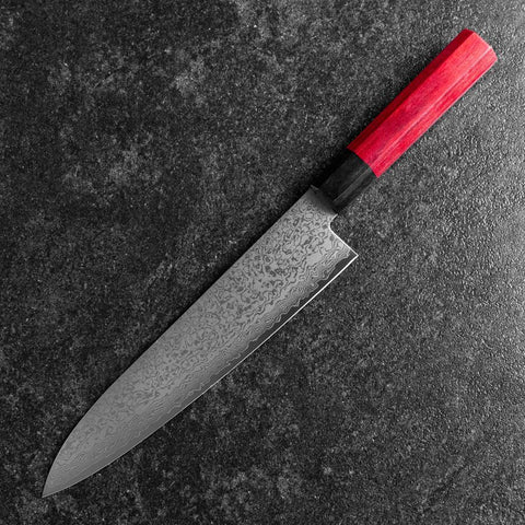 Gyuto VG-10 Damascus Pakka Handle 210mm-[Musashi]-[Japanese-Kitchen-Knives]