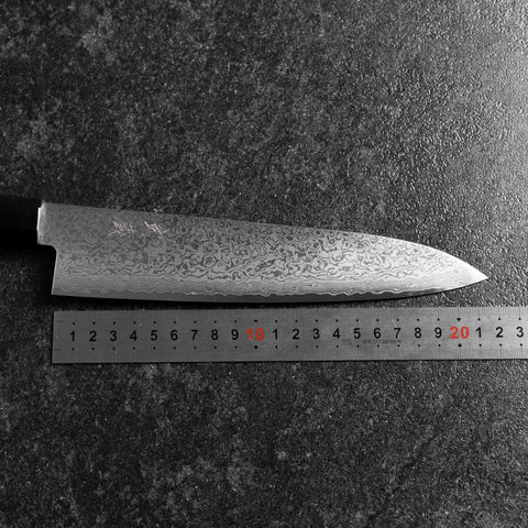 Gyuto VG-10 Damascus Pakka Handle 210mm-[Musashi]-[Japanese-Kitchen-Knives]