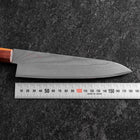 Gyuto VG-10 Damascus Shitan Ebony Handle 180mm-[Musashi]-[Japanese-Kitchen-Knives]