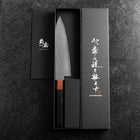 Gyuto VG-10 Damascus Shitan Ebony Handle 180mm-[Musashi]-[Japanese-Kitchen-Knives]
