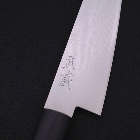 Gyuto VG-10 Damascus Shitan Handle 180mm (7”)-[Musashi]-[Japanese-Kitchen-Knives]