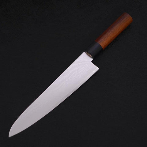 Gyuto VG-10 Damascus Shitan Handle 210mm (8.3”)-[Musashi]-[Japanese-Kitchen-Knives]