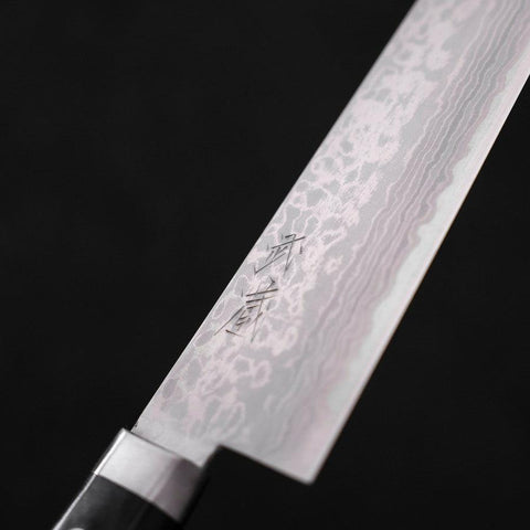 Gyuto VG-10 Damascus Western Black Handle 180mm (7”)-[Musashi]-[Japanese-Kitchen-Knives]