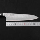 Gyuto VG-10 Damascus Western Black Handle 180mm (7”)-[Musashi]-[Japanese-Kitchen-Knives]