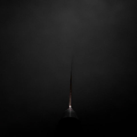 Gyuto VG-10 Damascus Western Black Handle 180mm-[Musashi]-[Japanese-Kitchen-Knives]