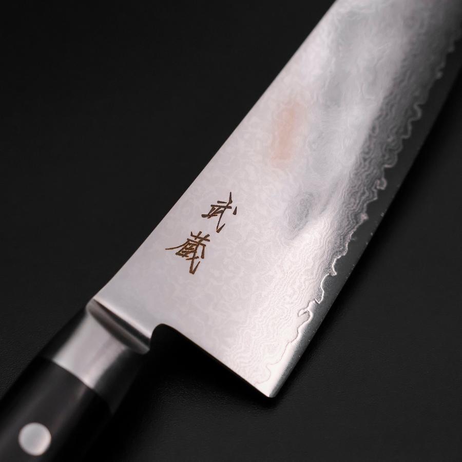 牛刀 VG-10 ダマスカス 洋風黒柄 200mm – MUSASHI