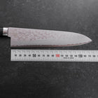 Gyuto VG-10 Damascus Western Dark Handle 180mm (7”)-[Musashi]-[Japanese-Kitchen-Knives]