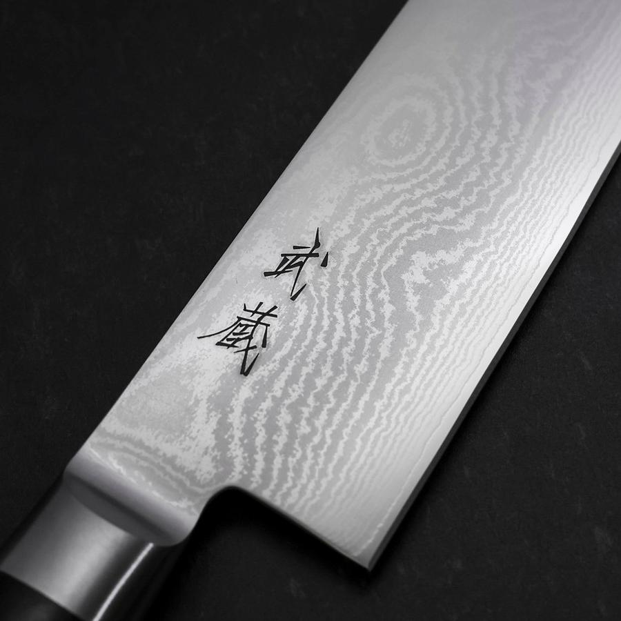 牛刀 VG-10 ダマスカス 洋風黒柄 200mm – MUSASHI