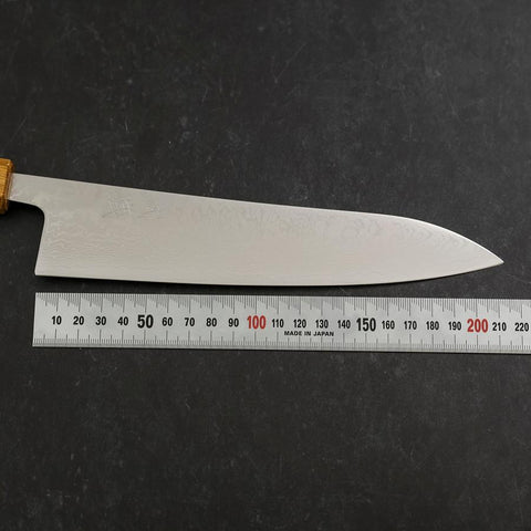 Gyuto VG-10 Damascus Yaki Urushi Handle 210mm (8.3”)-[Musashi]-[Japanese-Kitchen-Knives]