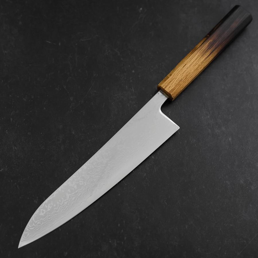 Gyuto VG-10 Damascus Yaki Urushi Handle 210mm-[Musashi]-[Japanese-Kitchen-Knives]