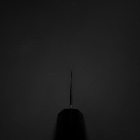 Gyuto VG-10 Damascus Yamanaka Black Urushi Handle 210mm-[Musashi]-[Japanese-Kitchen-Knives]