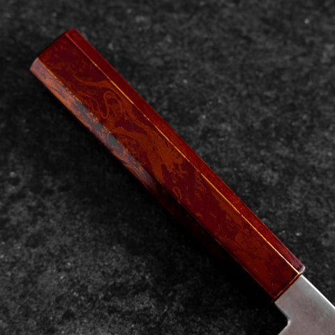 Gyuto VG-10 Damascus Yamanaka Red Urushi Handle 210mm (8.3”)-[Musashi]-[Japanese-Kitchen-Knives]