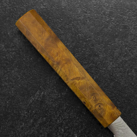 Gyuto VG-10 Damascus Yellow-Brown Birch Handle 210mm-[Musashi]-[Japanese-Kitchen-Knives]