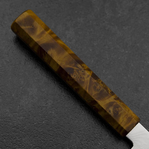 Gyuto VG-10 Damascus Yellow-Brown Birch Handle 240mm (9.4”)-[Musashi]-[Japanese-Kitchen-Knives]