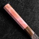 Gyuto VG-10 Mirror Tsuchime Damascus Dark Pink Buffalo Maple Handle 210mm-[Musashi]-[Japanese-Kitchen-Knives]