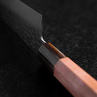 Gyuto VG-10 Mirror Tsuchime Damascus Light Pink Buffalo Maple Handle 210mm (8.3”)-[Musashi]-[Japanese-Kitchen-Knives]
