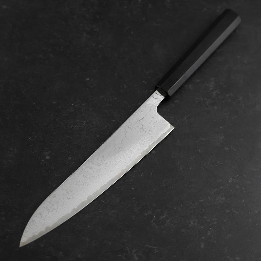 牛刀 VG-10 ダマスカス 黒檀水牛柄 210mm – MUSASHI