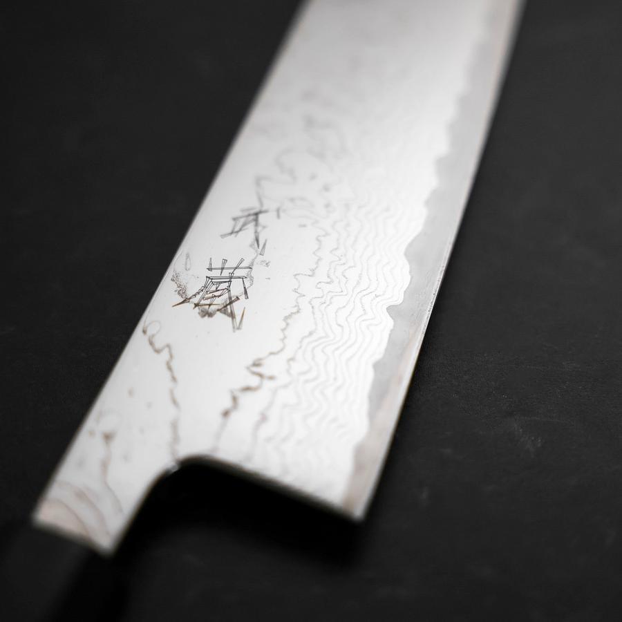 牛刀 VG-10 ダマスカス 黒檀水牛柄 210mm – MUSASHI