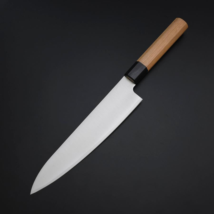 牛刀 VG-10 磨き 黒檀両水牛柄 240mm – MUSASHI