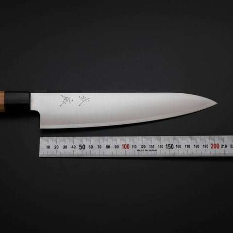 Gyuto VG-10 Polished Cherry Handle 210mm-[Musashi]-[Japanese-Kitchen-Knives]