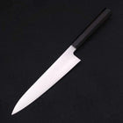Gyuto VG-10 Polished Double Buffalo Ebony Handle 210mm (8.3”)-[Musashi]-[Japanese-Kitchen-Knives]