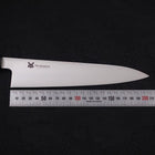 Gyuto VG-10 Polished Double Buffalo Ebony Handle 210mm (8.3”)-[Musashi]-[Japanese-Kitchen-Knives]